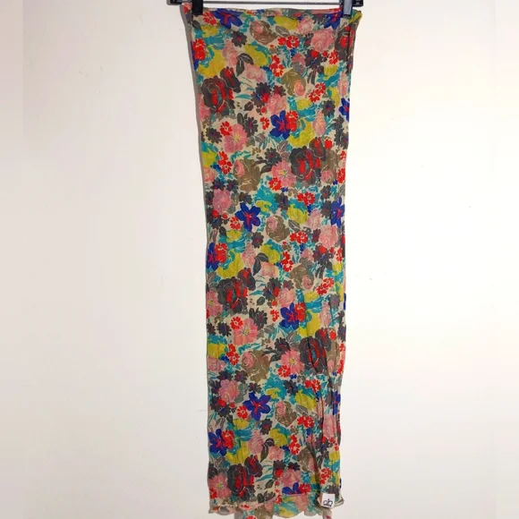 Crown Women's Cotton Blend Floral Scarf Headwrap Shawl Wrap Multicolor - Picture 1 of 7